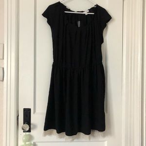 Black Lauren Conrad Dress with Lace Bottom
